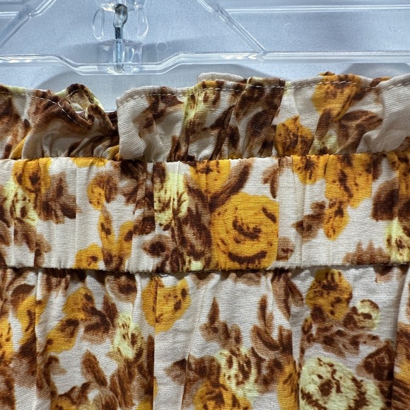 Jonathan Simkhai Swim Marisol 70's Floral Print Sheer Wide Leg Pants Size L - Picture 8 of 9